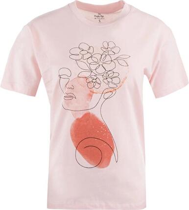 The people rep. Marilena Damen T-Shirt Rosa