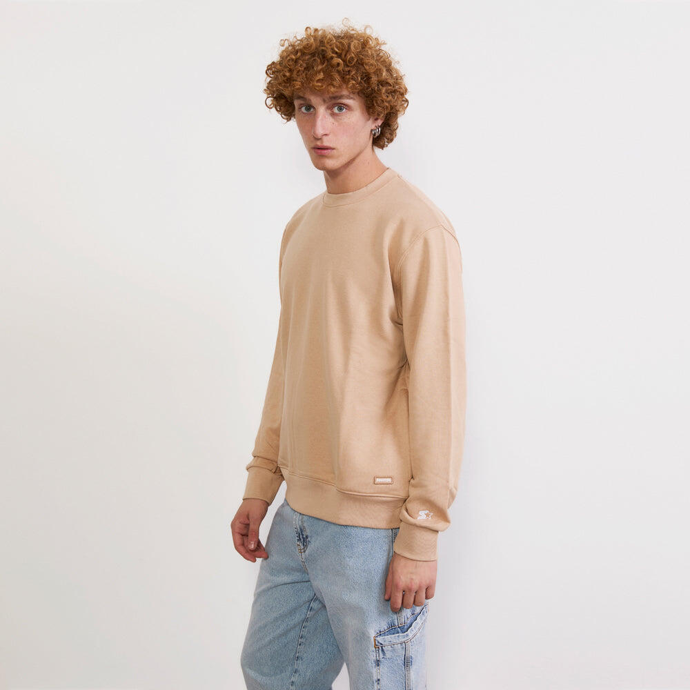 Felpa crew neck Iconic Sabbia 4/4