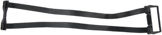Sangle double WIDEK en caoutchouc réglable 25-44 cm noire