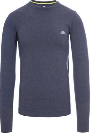 Trespass Timo Herren Langarm-Laufshirt Blau Meliert