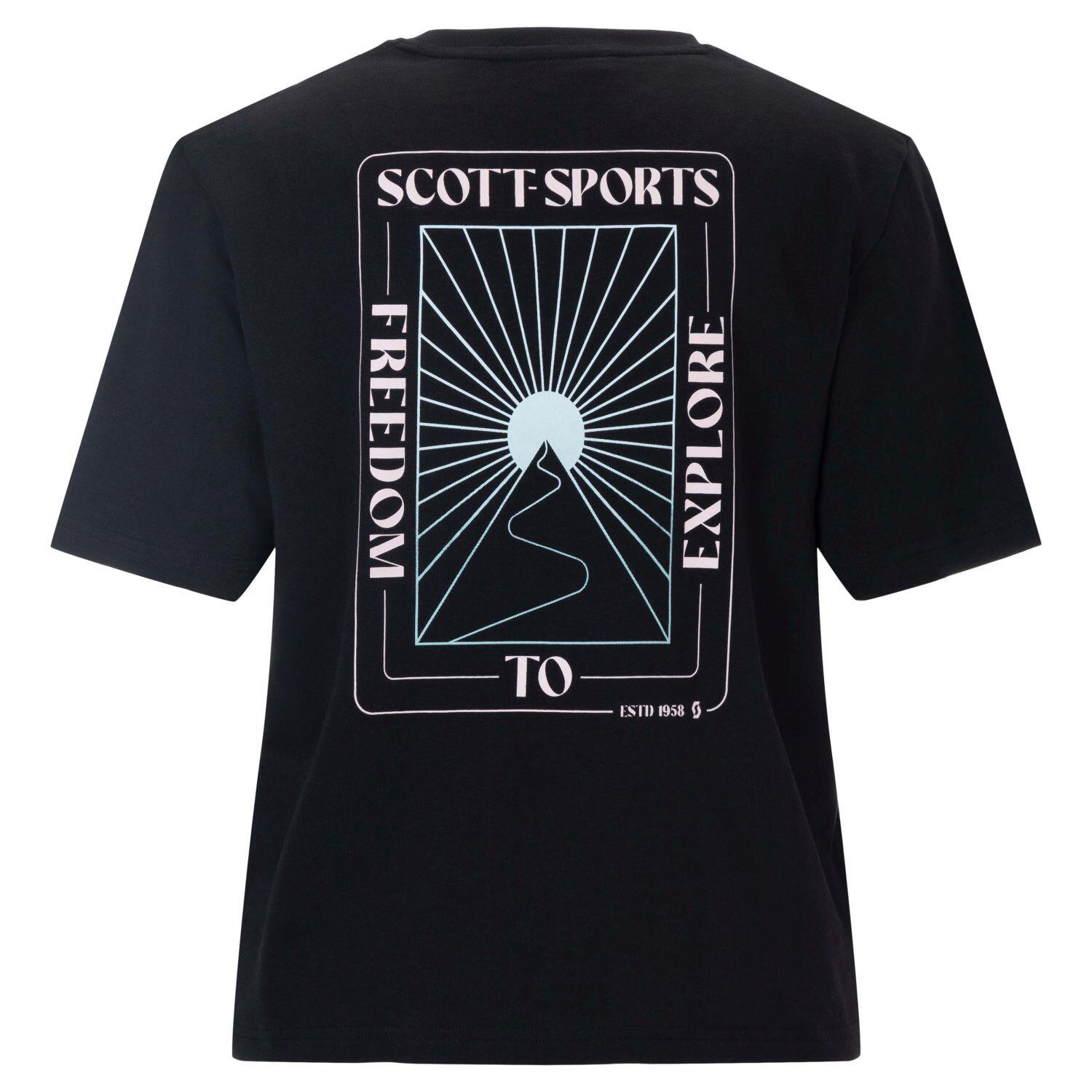 Camiseta de mujer Scott WS GRAPHIC SS negro 2/3