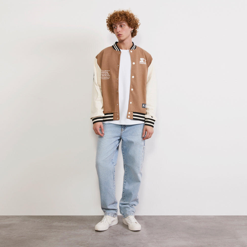 Varsity jacket  in felpa Iconic CAMMELLO 3/6