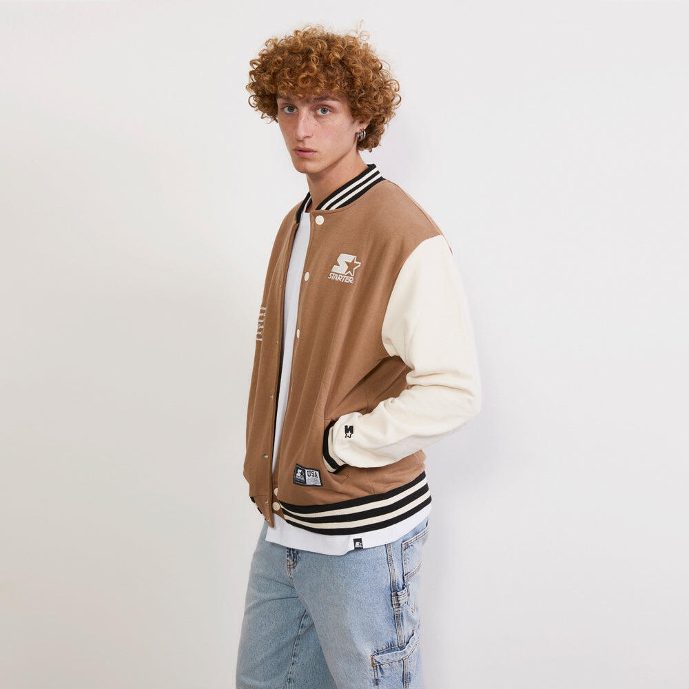 Varsity jacket  in felpa Iconic CAMMELLO 5/6