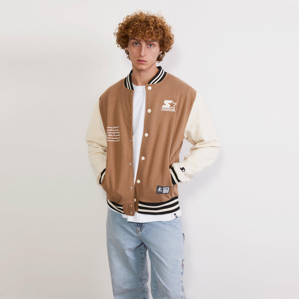 Varsity jacket  in felpa Iconic CAMMELLO 4/6