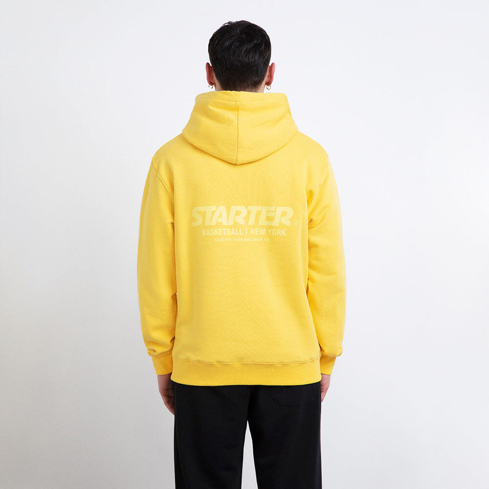 Hoodie Gialla Street Basketball con Logo New York 6/6