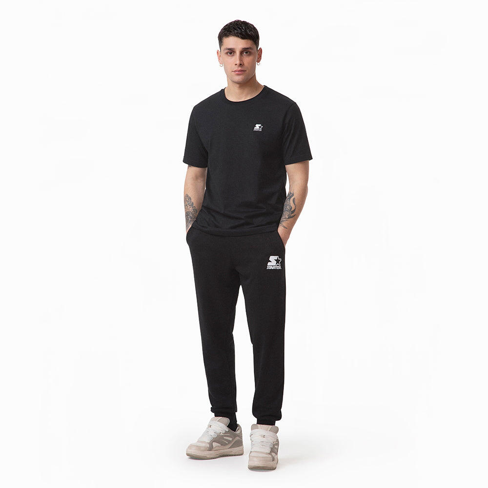 Pantaloni da uomo jogger Iconic NERO-BIANCO 2/6