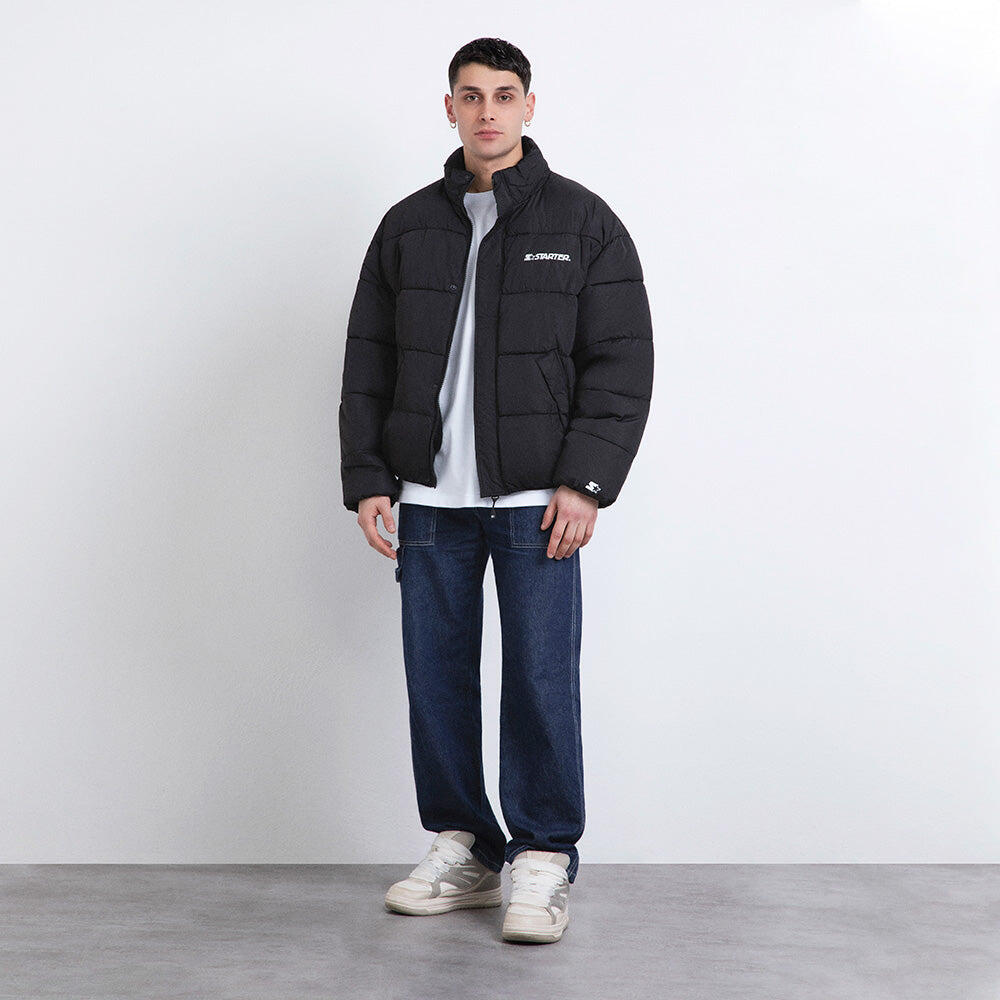 Giubbotto bomber imbottito pesante Nero 6/6
