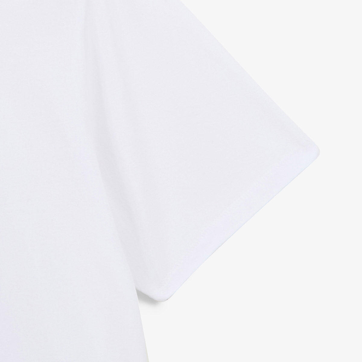 T-shirt girocollo bianca in cotone con stampa drago sul retro 4/6