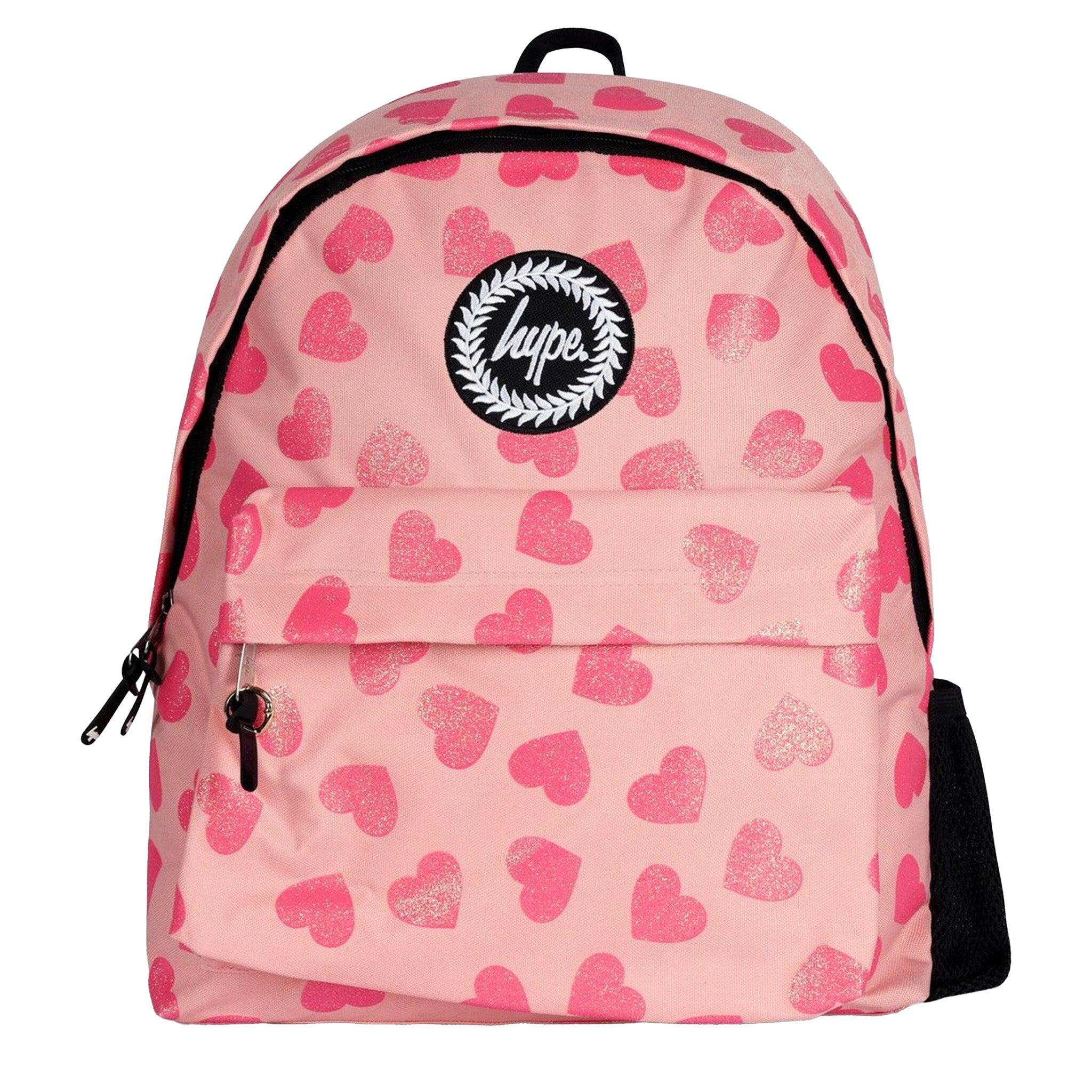 hype pink speckle mini backpack adjustable straps Luxe gold hardware details Jakanafoods Hype Pink Speckle Backpack