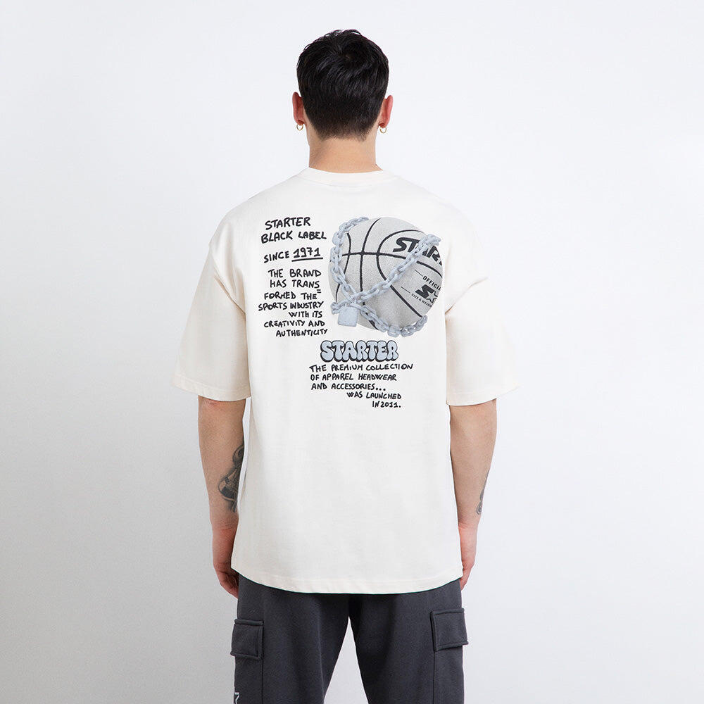 T-shirt CHAIN print CREMA 6/7
