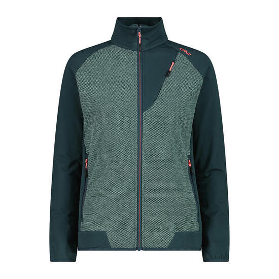 Polaire tecnica ibrida con zip donna CMP