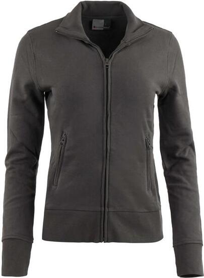 Felpa da donna Promodoro Jacket Collo alto Grigio 2xl