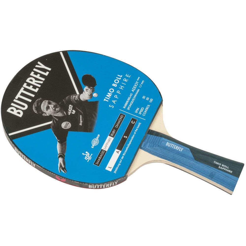 Butterfly Timo Boll Black tafeltennisbatje 3 stuks ITTF R40 tafeltennisballen, tafeltennisbatjes, professionele set
