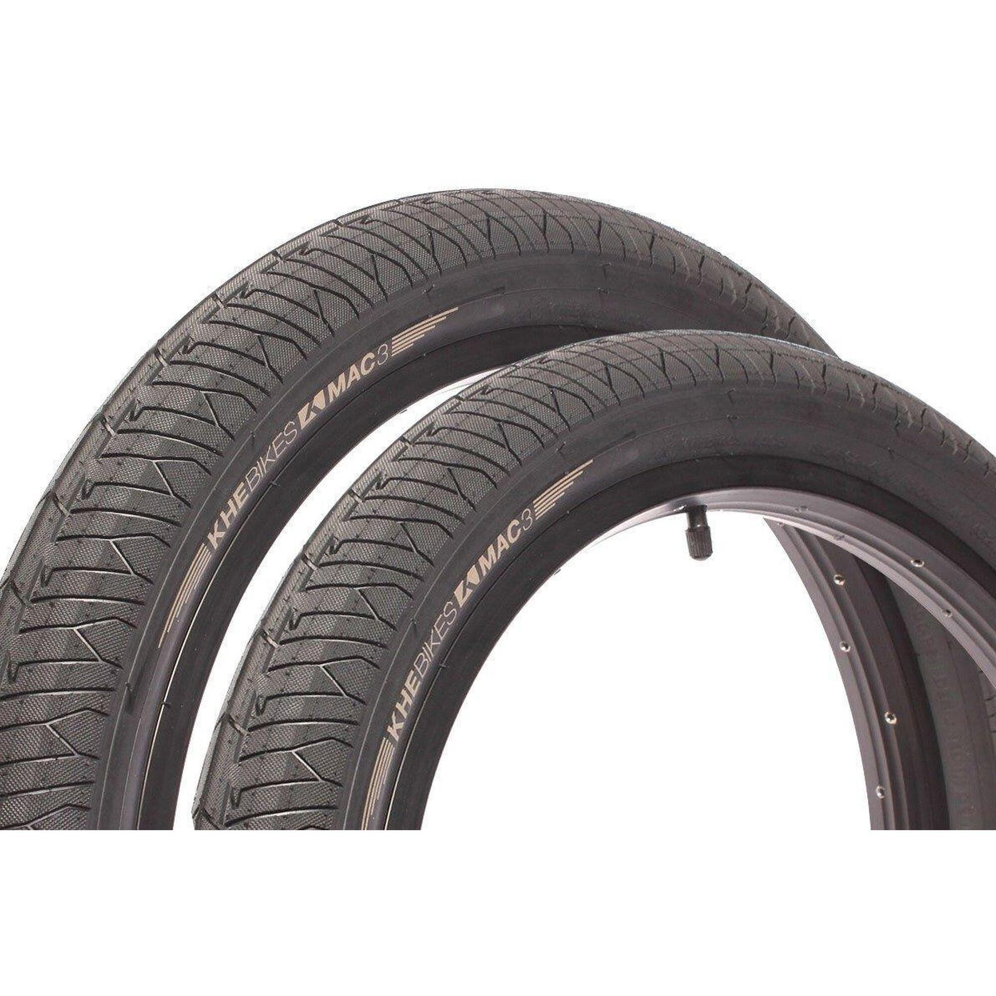 KHEBIKES Sada plášťů BMX KHE MAC3 20 palců x 2,40 palce