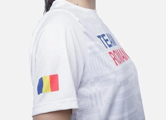 Tricou Poly Peak TeamRomania20 alb 2/4
