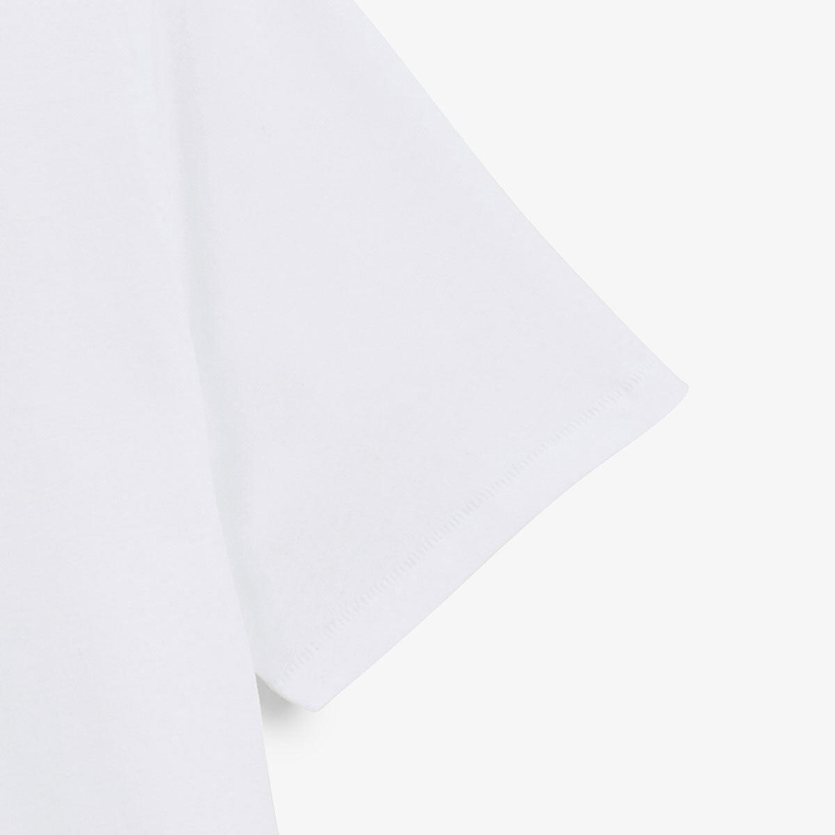 T-shirt girocollo in jersey di cotone con stampa sul petto 5/6
