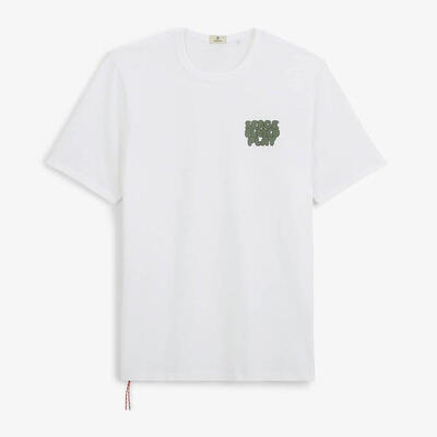 T-shirt met ronde hals van katoenen jersey met print op de borst