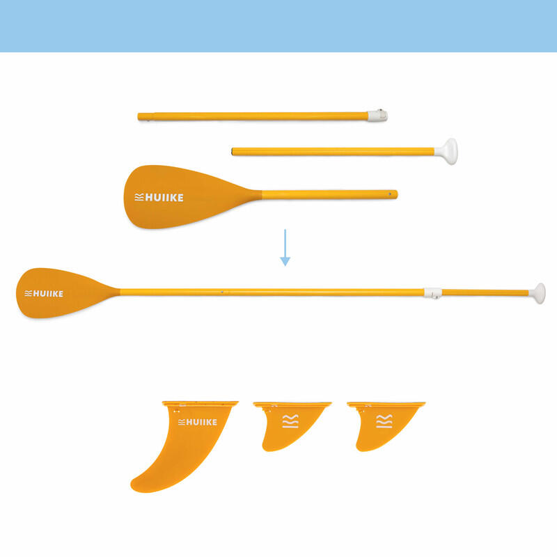 Refurbished - Stand Up Paddling Board mit Paddel und Finnen, HUIIKE, Blau 3/7