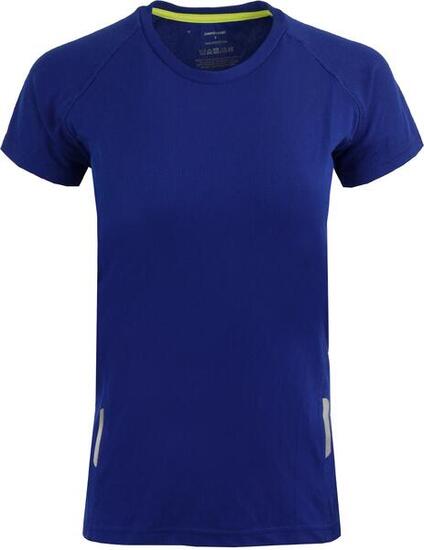 T-shirt sportiva maglione da donna blu cobalto