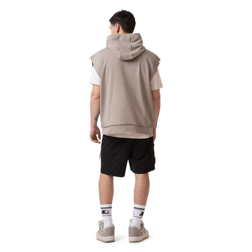 Gilet con cappuccio Iconic Starter TAUPE 6/7