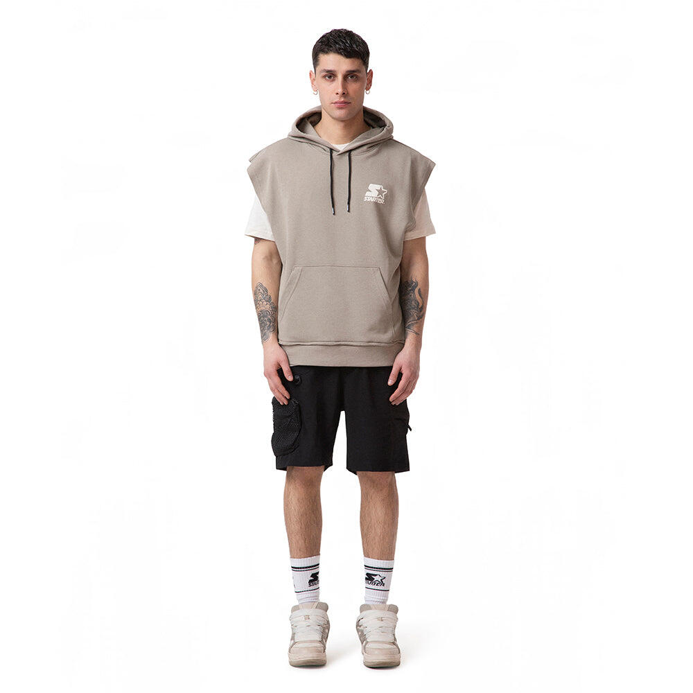 Gilet con cappuccio Iconic Starter TAUPE 7/7