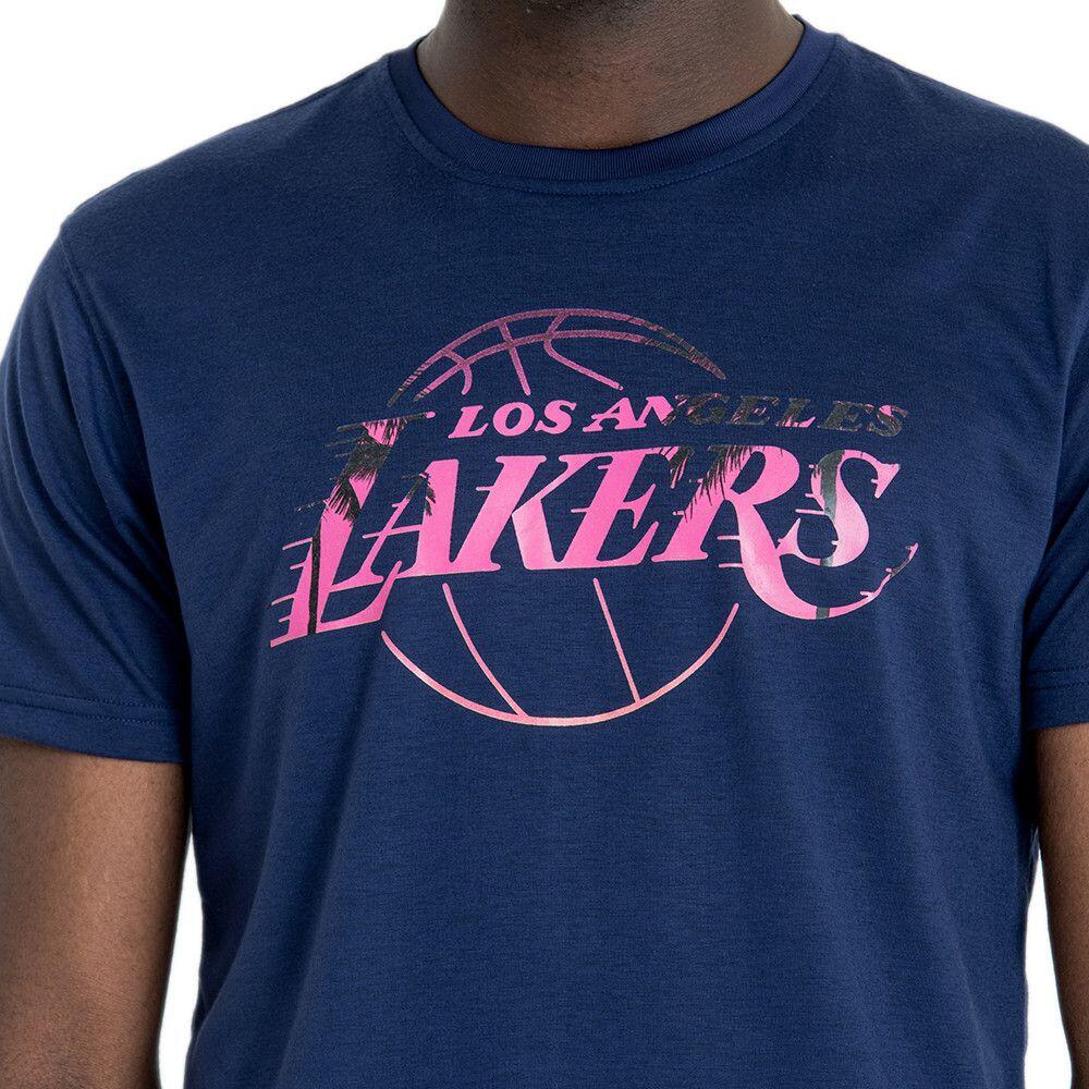 Tee-shirt New Era TEE-SHIRT HOMME LOS ANGELES LAKERS COASTAL HEAT NEW ERA 3/4