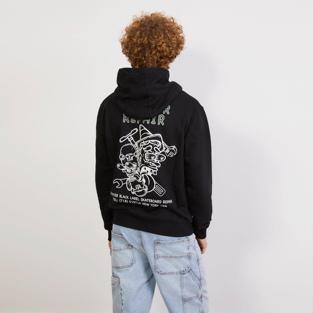 Felpa con cappuccio Skate NERO 6/6