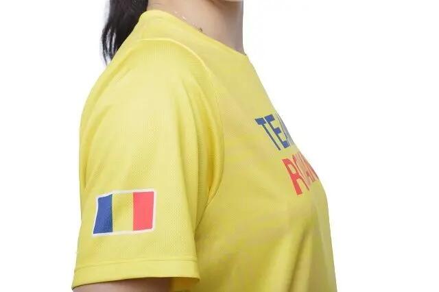 Tricou Poly Peak TeamRomania20 Galben 3/4