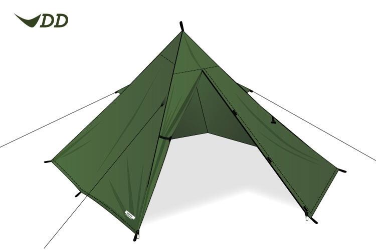 DD Junior Superlight Pyramid Tent 4/5