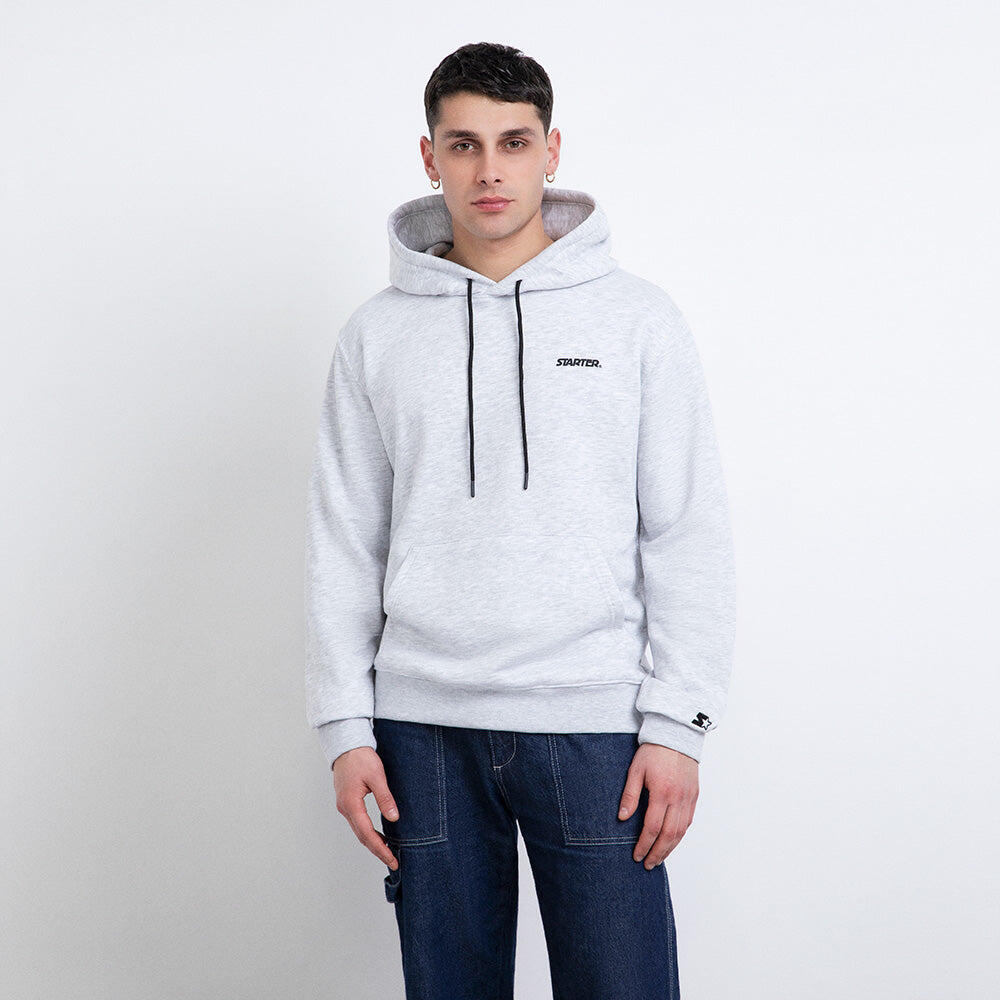 Felpa con cappuccio Work Hard GRIGIO MELANGE 3/7