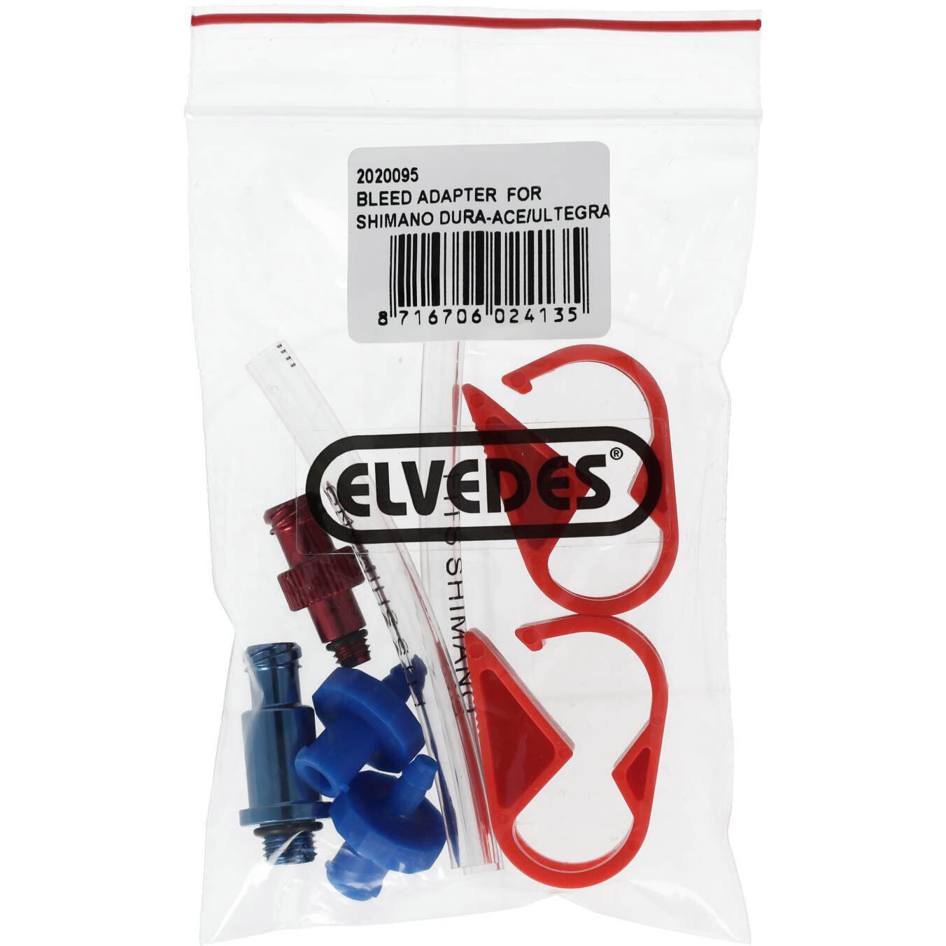 Kit d'adaptateurs de purge Elvedes pour Shimano 2/4