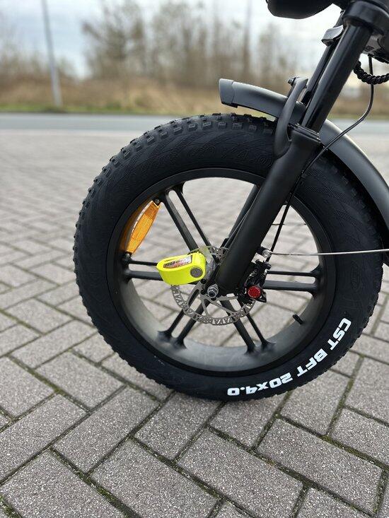 Lucchetto per bici, blocco per freno a disco con allarme, giallo 4/7