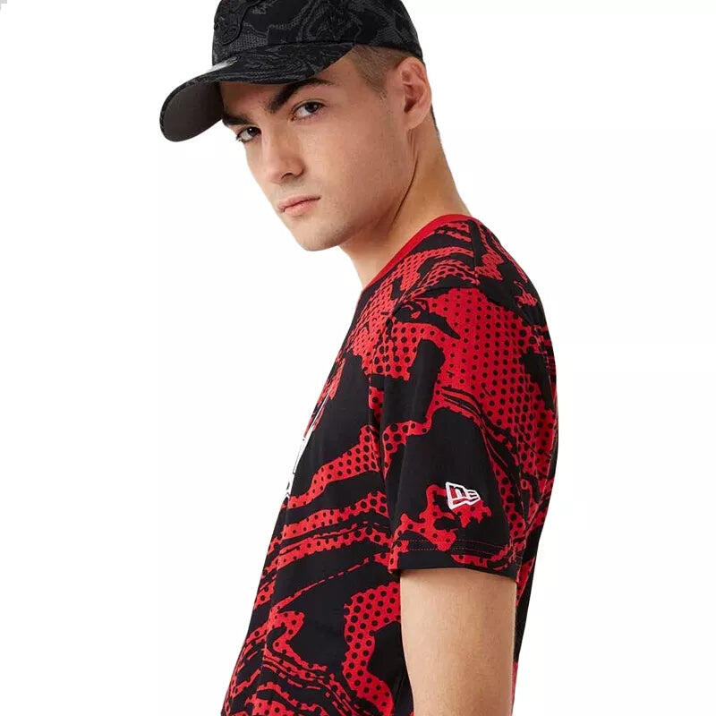 T-shirt da uomo New Era TEE-SHIRT HOMME CHICAGO BULLS OIL SLICK PRINT NEW ERA 3/4