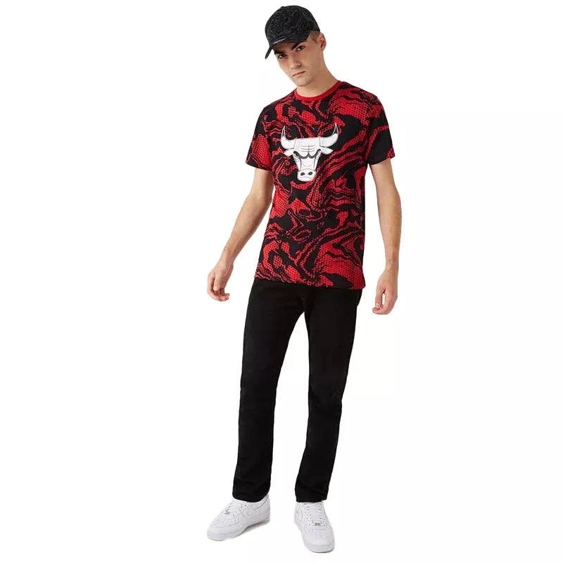 T-shirt da uomo New Era TEE-SHIRT HOMME CHICAGO BULLS OIL SLICK PRINT NEW ERA 4/4