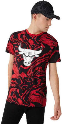 Tee-shirt New Era TEE-SHIRT HOMME CHICAGO BULLS OIL SLICK PRINT NEW ERA