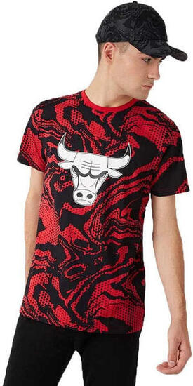 Tee-shirt New Era TEE-SHIRT HOMME CHICAGO BULLS OIL SLICK PRINT NEW ERA