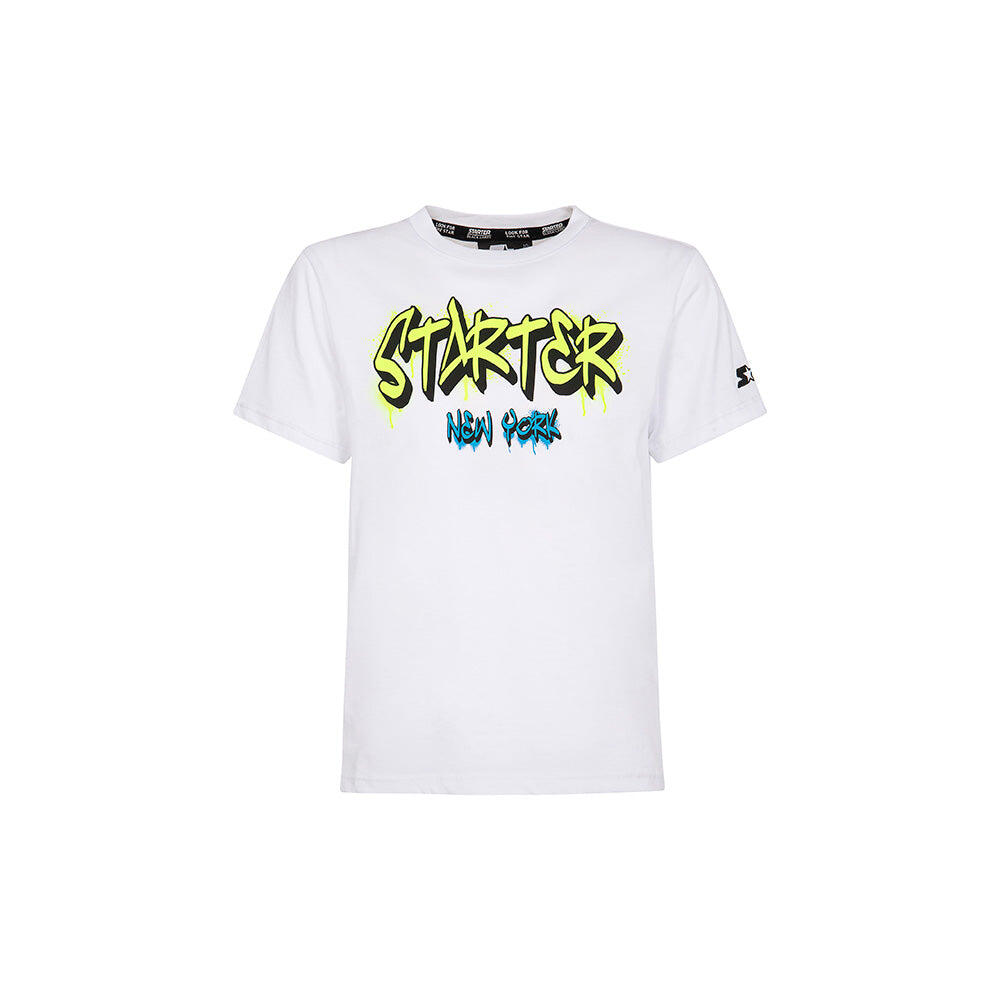 T-shirt  New York Street Basket BIANCO 1/5