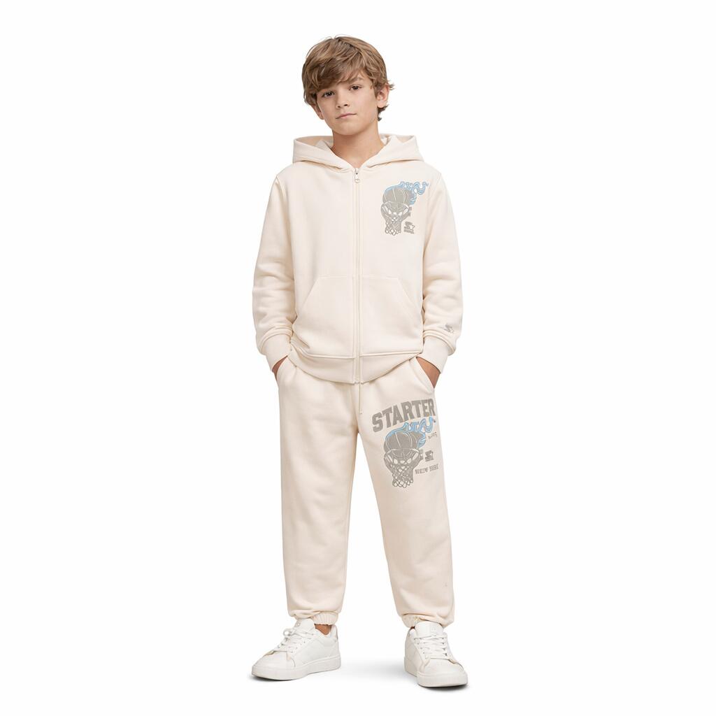 Felpa in Piquet con zip Play the Game CREMA 3/4