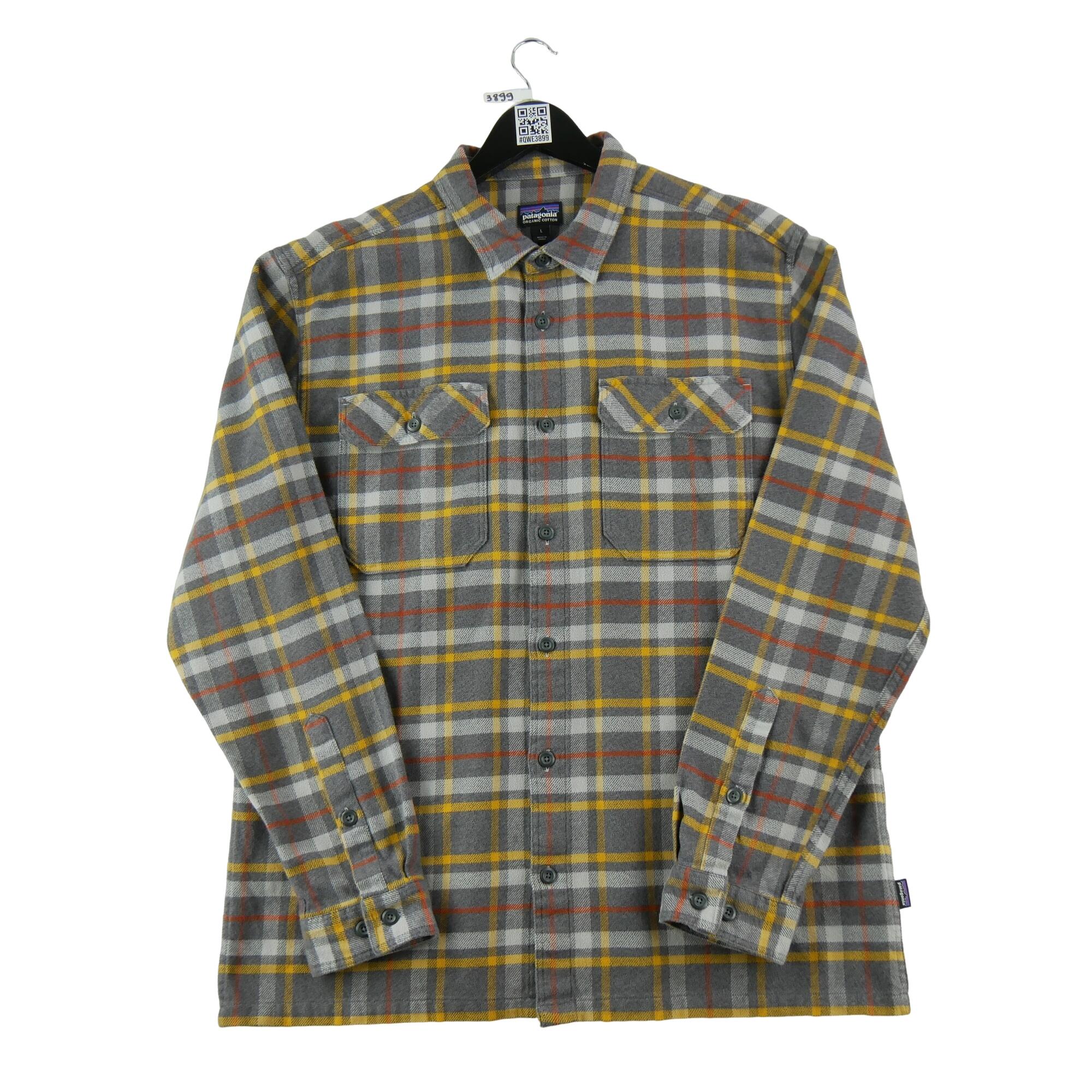 PATAGONIA Seconde vie - Chemise détente Homme à carreaux Gris - Excellent état