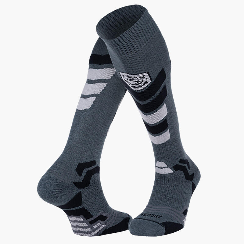 Chaussettes ski Slide Elite Noir/Gris 1/1