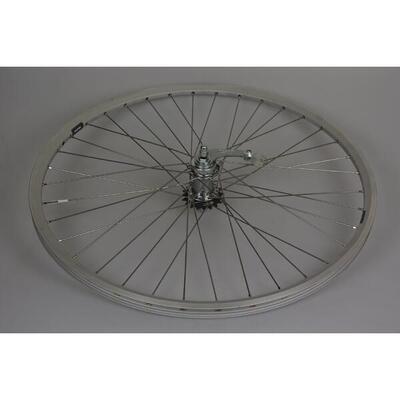 Ruota posteriore 28×19-622 ZAC 2000 36 raggi cerchio alluminio argento.