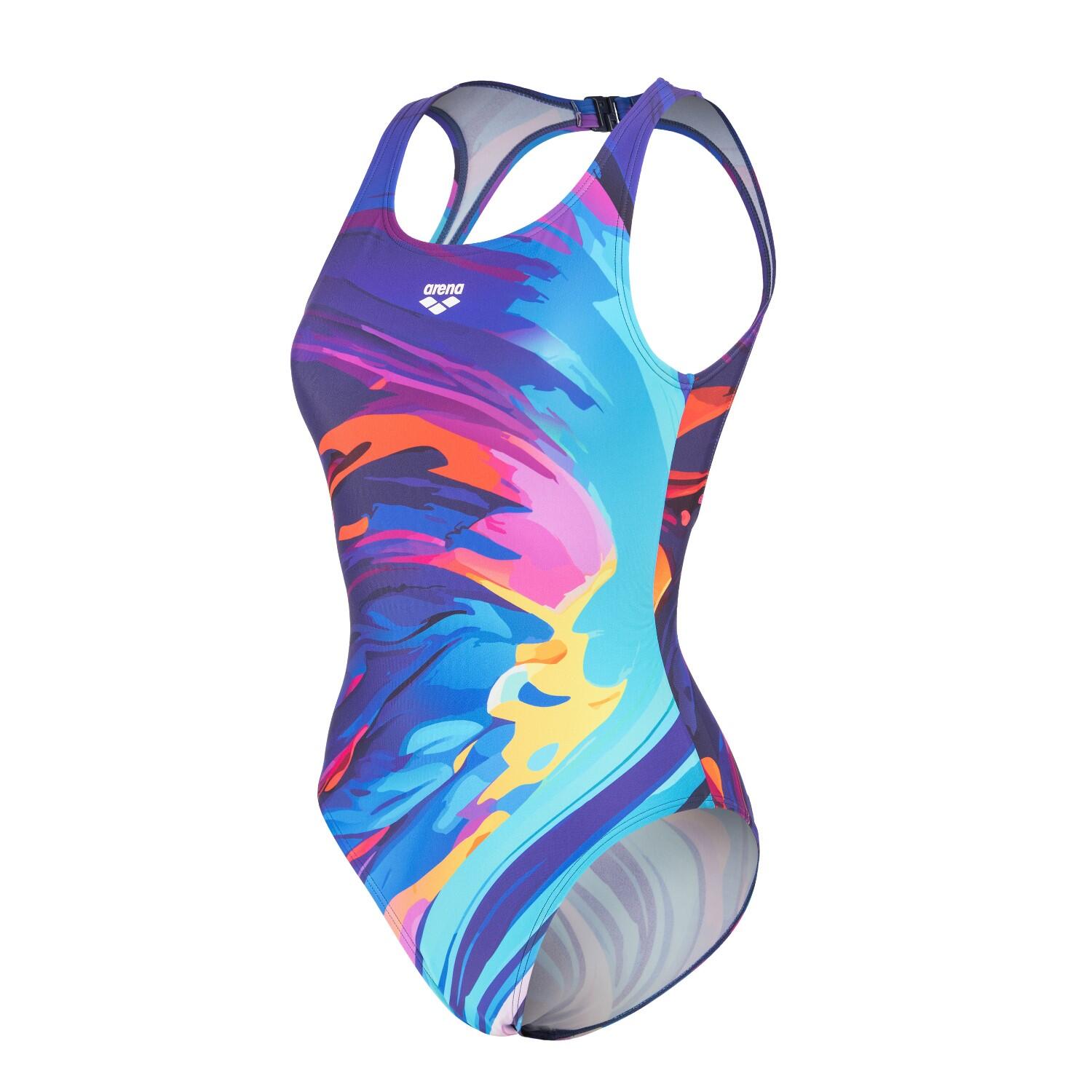 Maillot de Bain Arena Kaleidoscope Bleu/Multicolore Femme 5/5