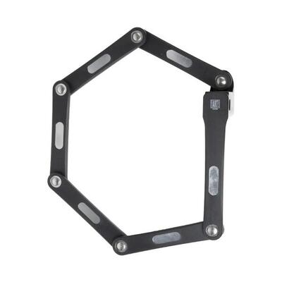 Vouwslot fiets zwart 85 cm met houder