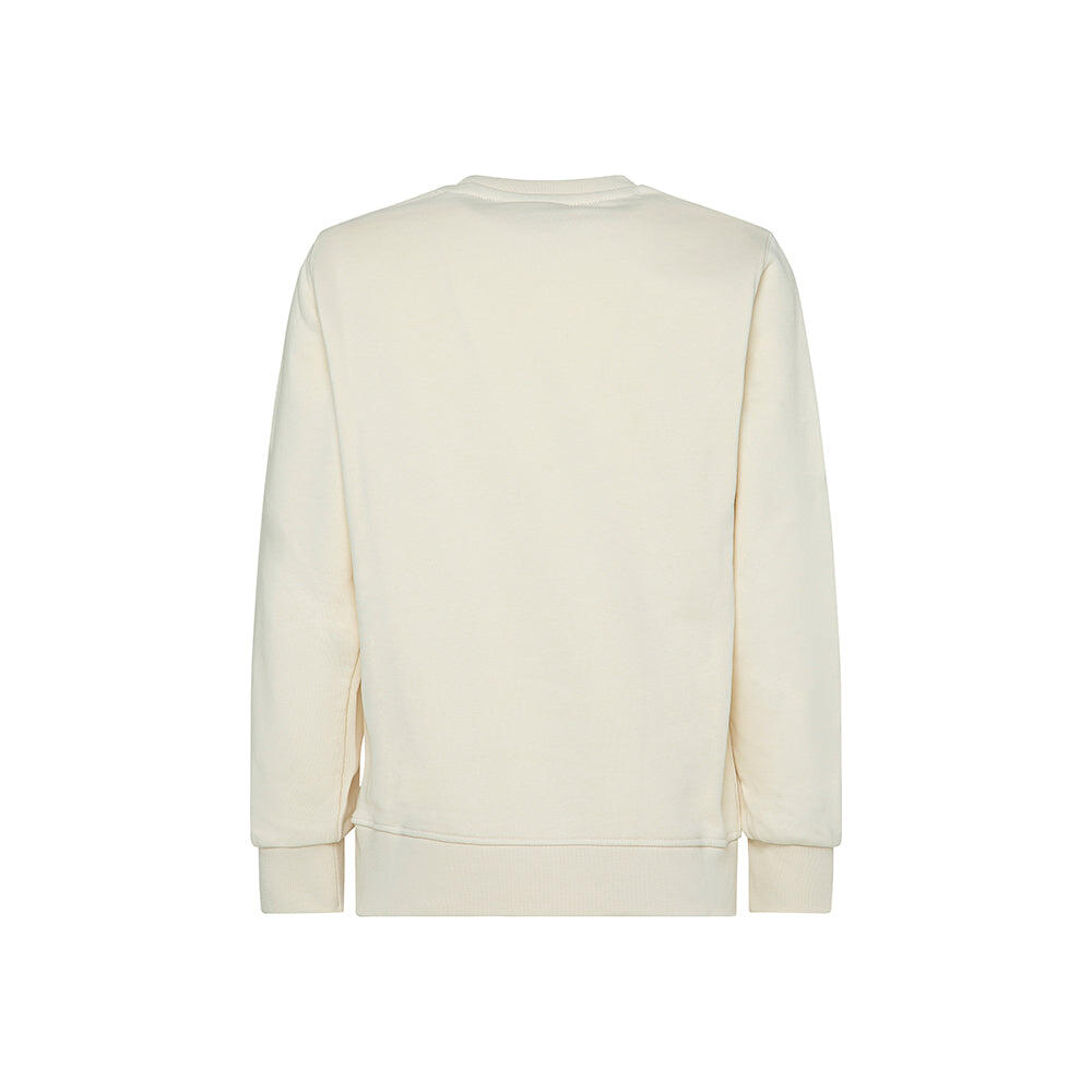 Felpa girocollo Iconic con etichetta CREMA 3/3