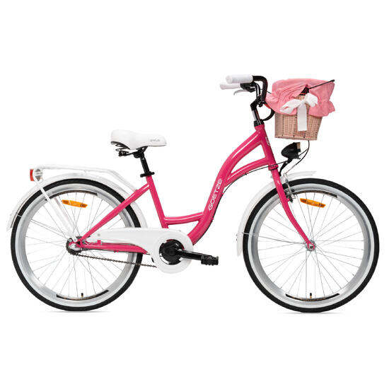 Rower Miejski Młodzieżowy Style 24 3B, Kosz