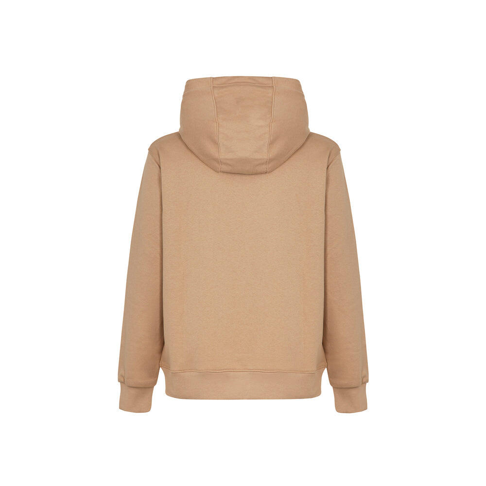 Felpa con cappuccio Iconic con patch Sabbia 2/2