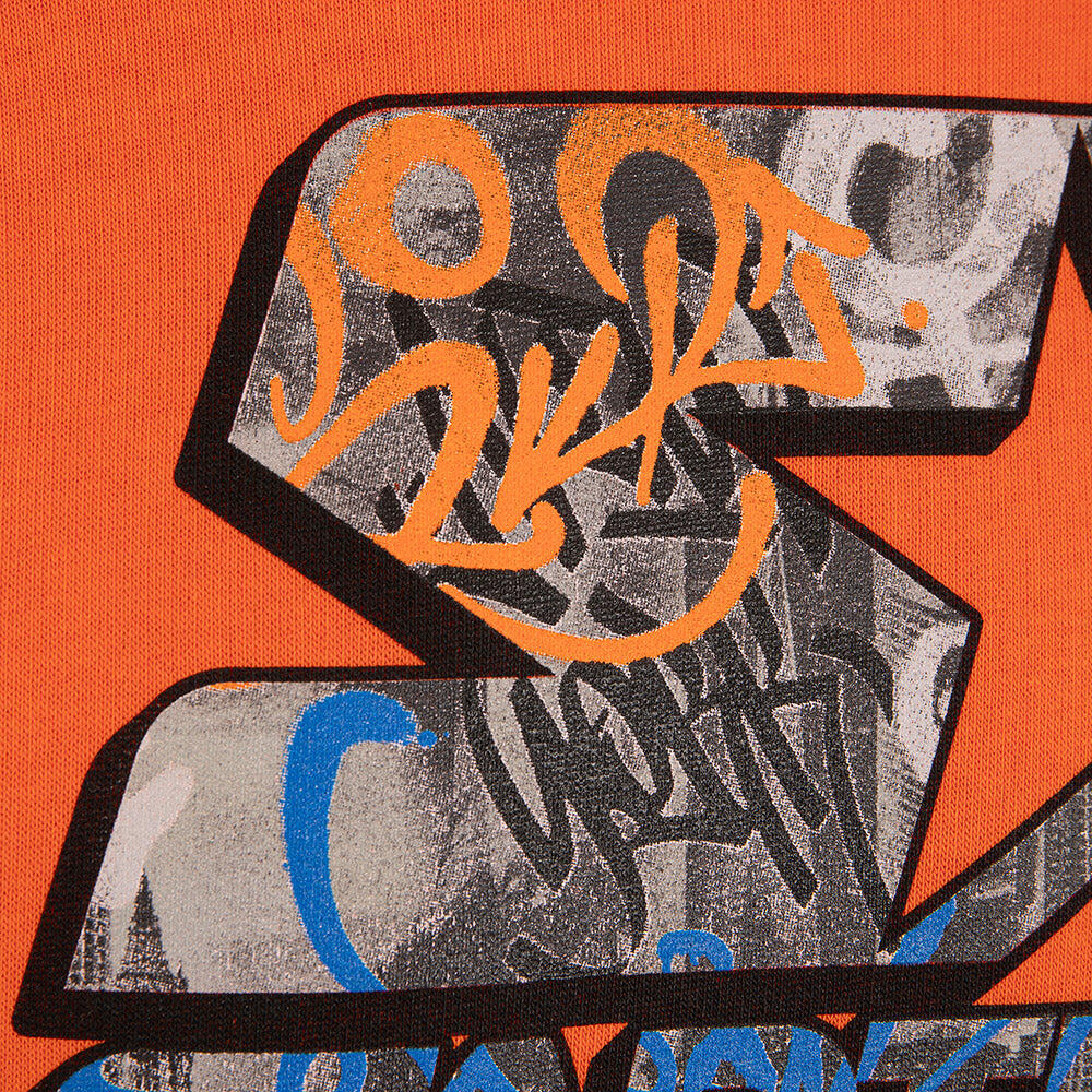 Felpa con cappuccio NY Color ARANCIONE 3/3