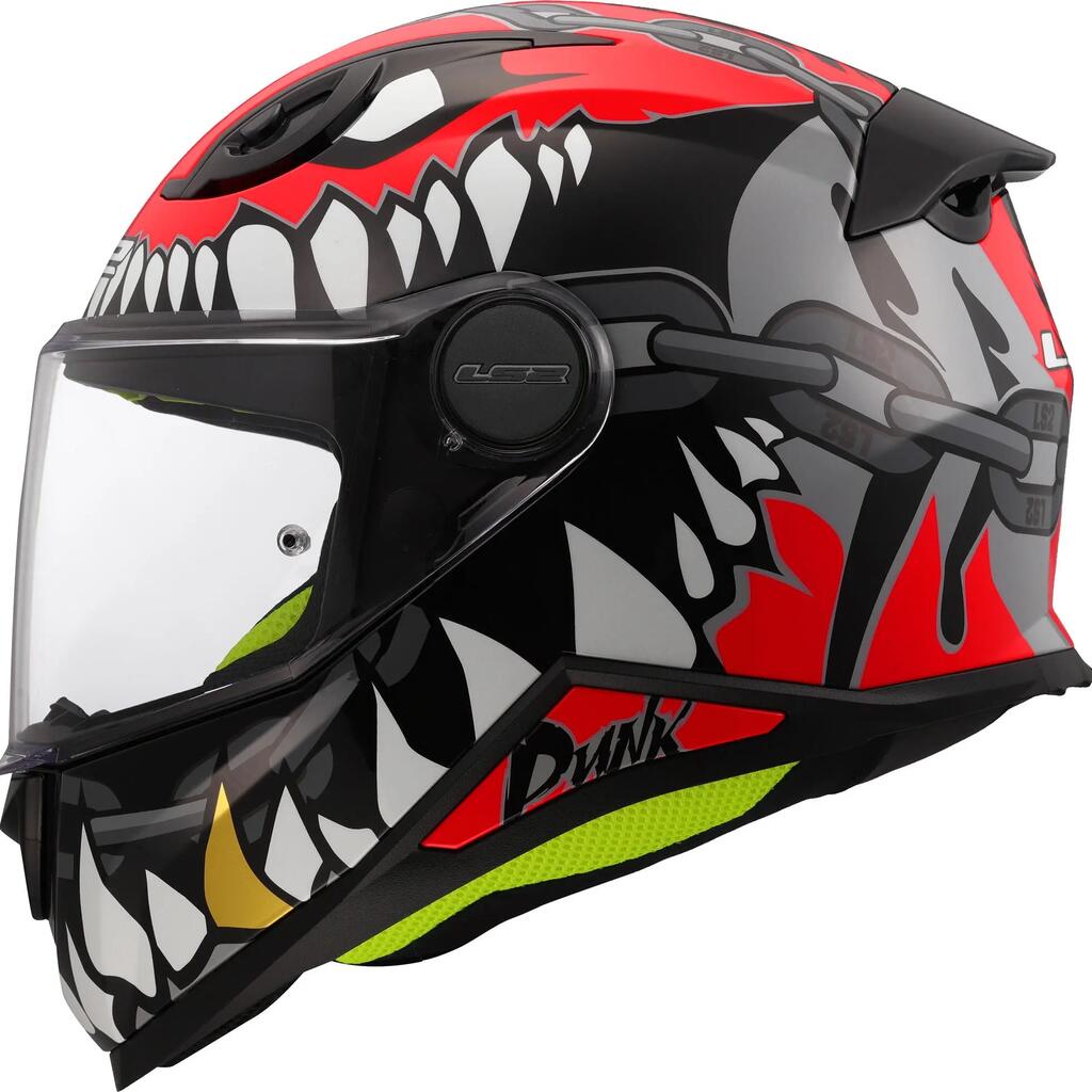 LS2 FF812 Kid Punk kids' full-face helmet S (47–48 cm) Grey/Red
