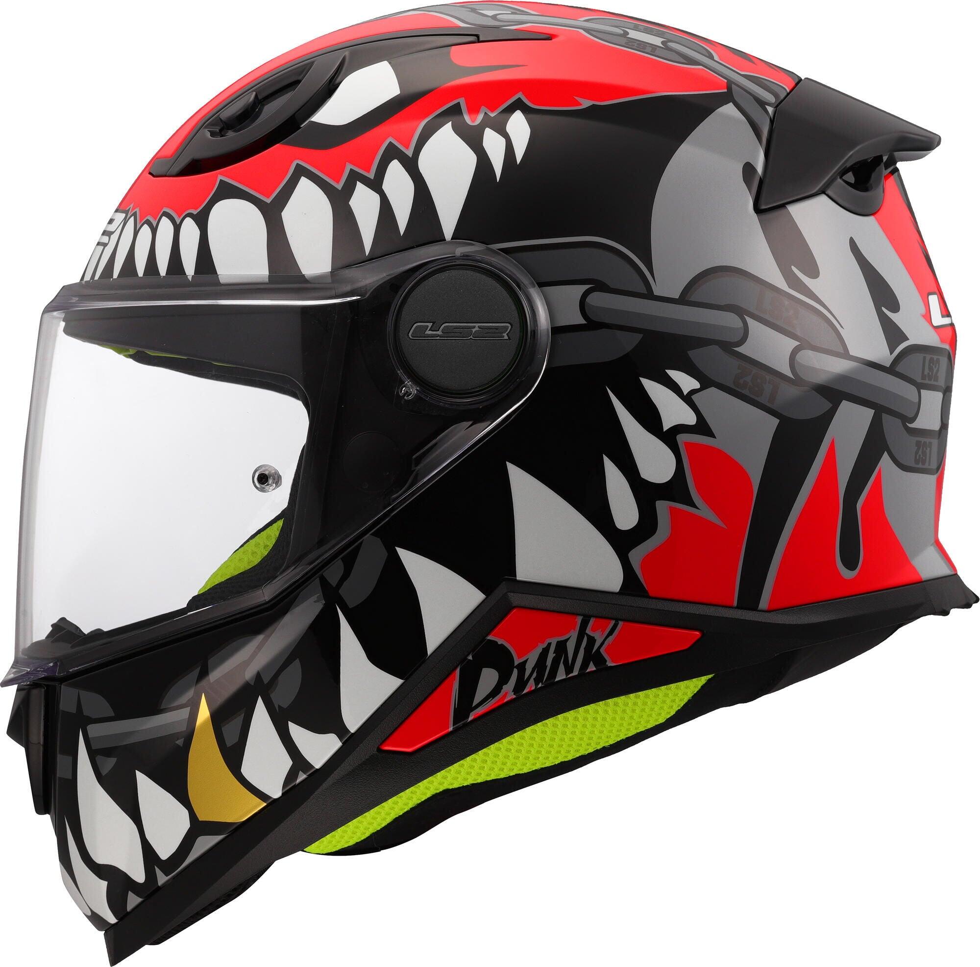 LS2 FF812 Kid Punk Kinder-Integralhelm S (47–48 cm) grau/rot 1/1