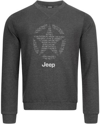 Jeep Sweat Col Rond Homme Star All Gris